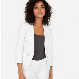 NWOT Express Zip Pocket Cutaway Blazer (8)